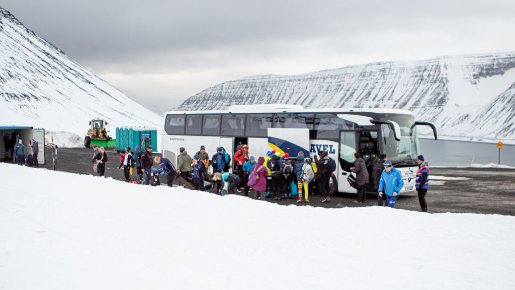 Fossavatn bus from Isafjordur