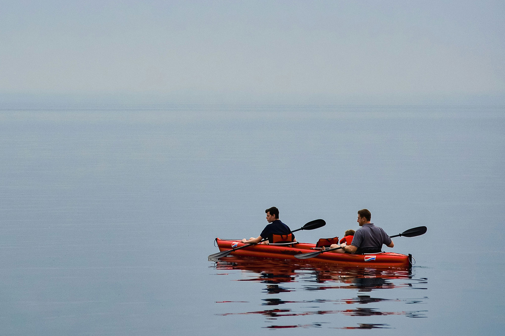 Kayaking and wakeboarding at Isafjordur
